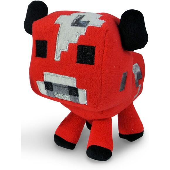 Jinx Mojang Minecraft Mooshroom Plush Red Cow Mushroom Stuffed Animal - Picture 1 of 8